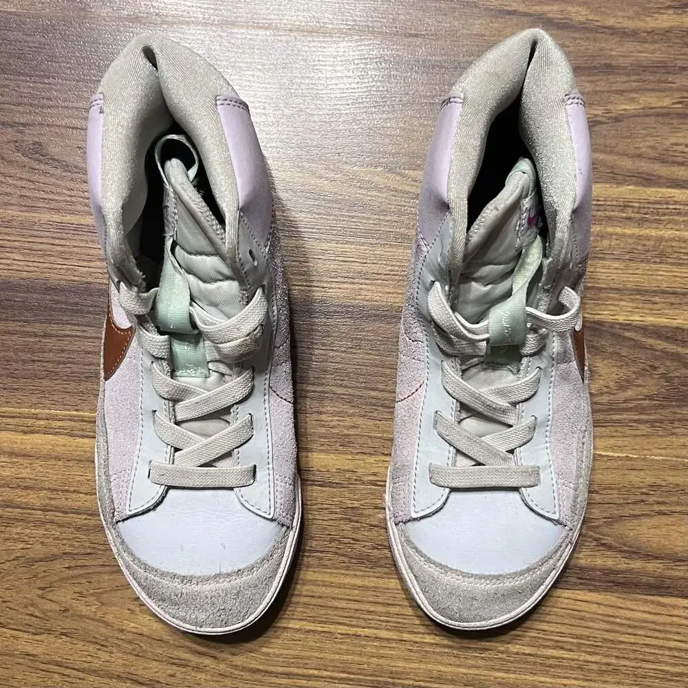 Nike Blazer Mid '77 SE Dance Big Kids Casual Sneakers Barely Grape/Metallic Copp